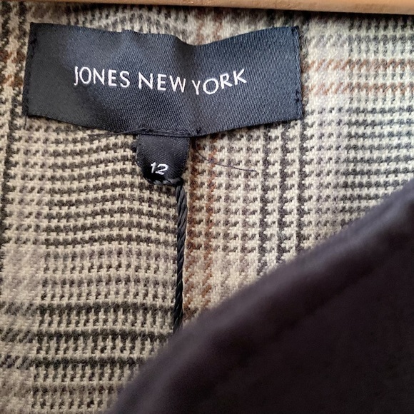 BNWT Jones NY Black Trench Coat Double Breasted Double Removable Liner - Picture 7 of 10